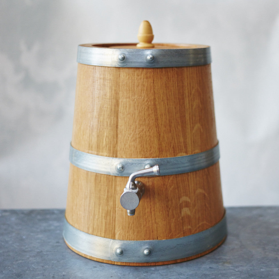 French Oak Wooden Vinegar Barrel - 10 litre - Vinegar Shed