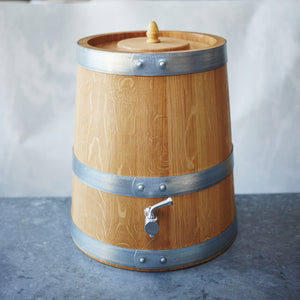 French Oak Wooden Vinegar Barrel - 10 litre - Vinegar Shed